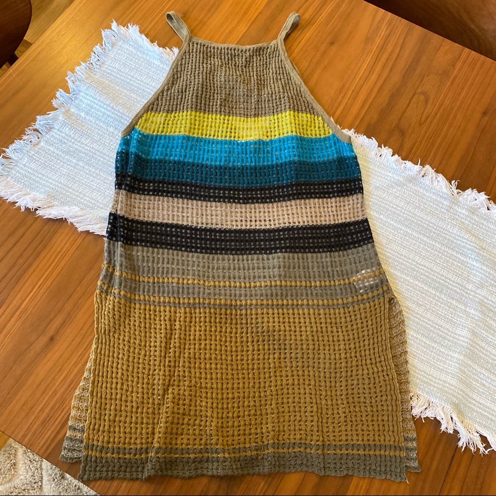 Free People sleeveless tunic sweater, size medium